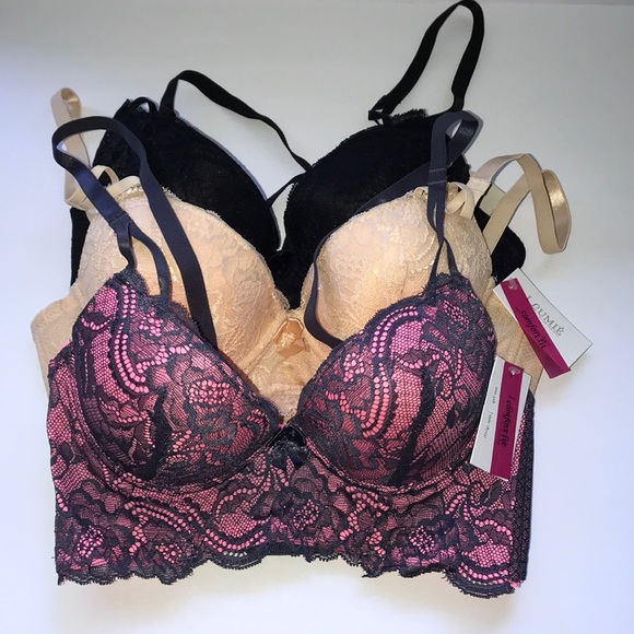 Ilys Other - Bundle 3 pieces Push up Bra Confort Fit 4 Hooks